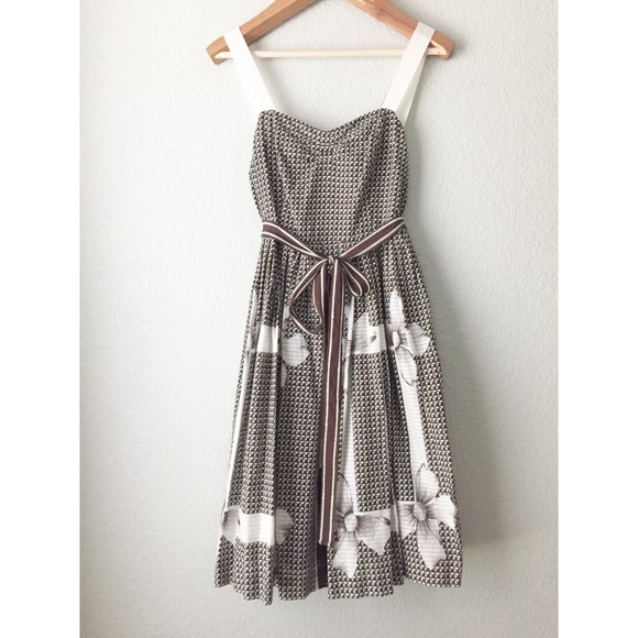 Anthropologie Dresses & Skirts - Anthro Edme & Esyllte Annona Brown Floral Dress
